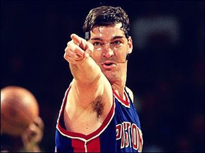 Detroit Pistons on X: 2️⃣7️⃣ years ago today, Bill Laimbeer had his No.  4️⃣0️⃣ jersey retired by the #Pistons. Drop a   in the comments below!   / X